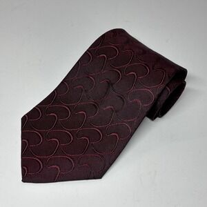 Bellini Necktie Mens OS Burgundy Abstract‎ Swirl Microfiber Polyester